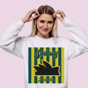 Camiseta Viagem de Listra de Sydney da Austrália Vintage Pe