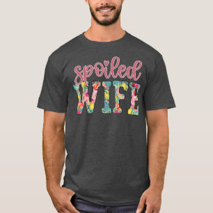 Camiseta Viagem de lua de mel da esposa mimada feminino eng