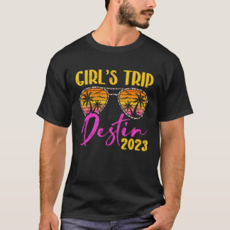 Camiseta Viagem de Menina Destin Flórida 2023 Correspondênc