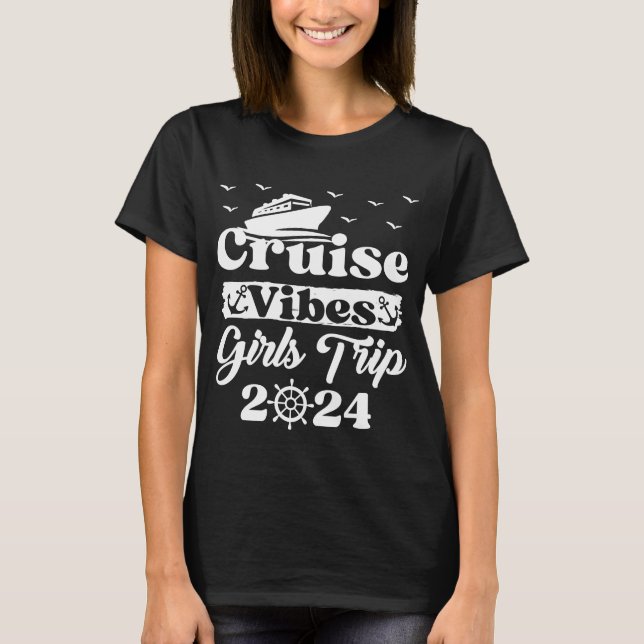 Camiseta Viagem de Meninas 2024 Víblias de Cruzeiro que Cor (Frente)