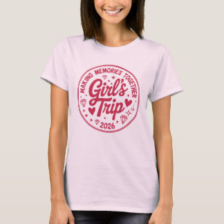 Camiseta Viagem de Meninas 2026 Fazendo Memórias Juntas Men