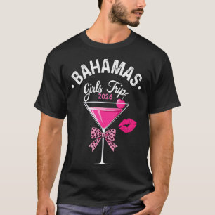 Camiseta Viagem de Meninas Bahamas 2026 Férias da Turma de
