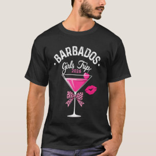 Camiseta Viagem de Meninas Barbados 2026 Fim de Semana do E