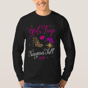 Camiseta Viagem de Meninas Cataratas do Niágara Férias de O