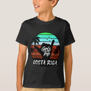 Camiseta viagem de meninas da costa rica correspondência fé