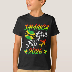 Camiseta Viagem de Meninas da Jamaica 2026 Férias de Verão