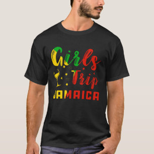 Camiseta Viagem de meninas da Jamaica Festa de despedida de