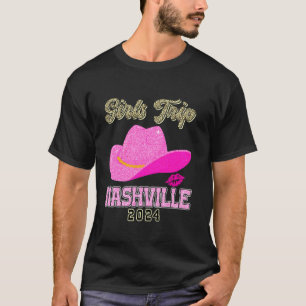 Camiseta Viagem de Meninas de Nashville 2024 Festa de Solte
