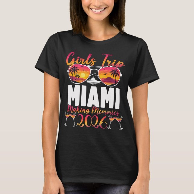 Camiseta Viagem de Meninas em Miami 2026 (Frente)