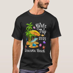 Camiseta Viagem de Meninas Férias de Verão 2025 Flórida Sar