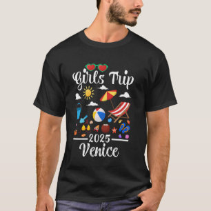 Camiseta Viagem de Meninas Férias de Verão 2025 Praia da Fl