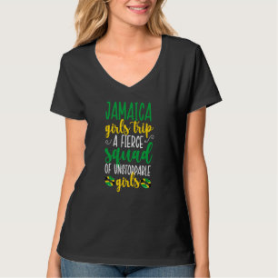 Camiseta Viagem de Meninas Jamaica Equipe Feroz Férias Jama
