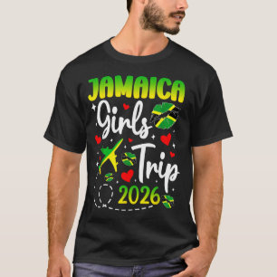 Camiseta Viagem de Meninas Jamaicana das Mulheres 2026 Féri
