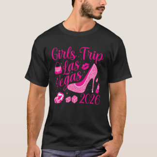 Camiseta Viagem de Meninas Las Vegas 2026 Fim de Semana de 