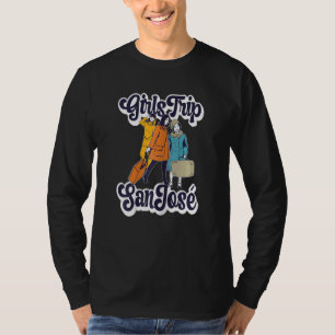 Camiseta Viagem de Meninas Mulheres San José  Melhor Amiga 