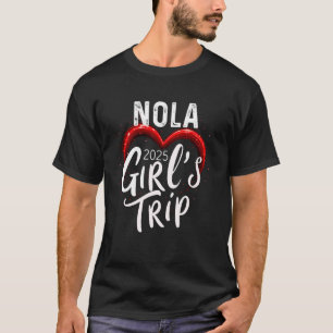 Camiseta Viagem de Meninas Nola 2025 Fim de Semana Feminino