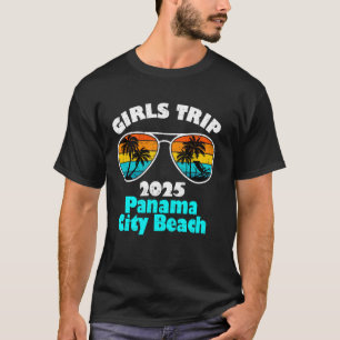 Camiseta Viagem de Meninas Panama City Beach 2025 Fim de Se