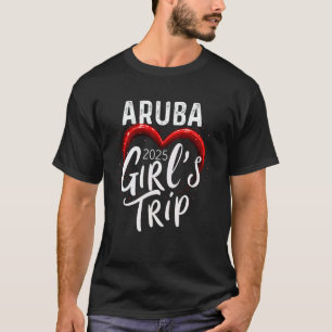 Camiseta Viagem de Meninas para Aruba 2025 Fim de Semana de
