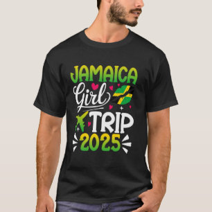 Camiseta Viagem de Meninas para Jamaica 2025 Férias Viagem 