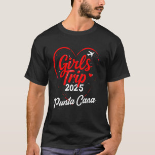 Camiseta Viagem de Meninas Punta Cana 2025 Fim de Semana de
