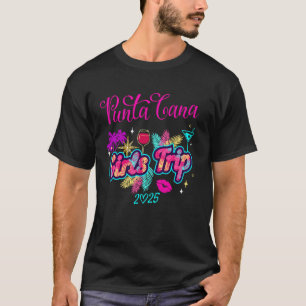 Camiseta Viagem de Meninas Punta Cana 2025 Fim de Semana de