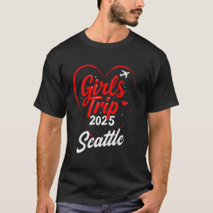 Camiseta Viagem de Meninas Seattle 2025 Fim de Semana de Fé