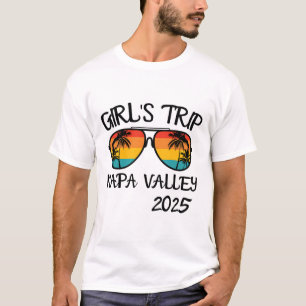 Camiseta Viagem de Meninas Vale de Napa 2025 Férias de Verã