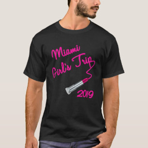 Camiseta Viagem de Miami Girls em 2019 Lipstick Bachelorett