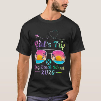Camiseta Viagem de mulheres e meninas da Ilha de Long Beach