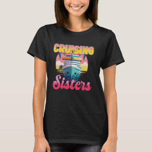 Camiseta Viagem de Navio de Cruzeiro Irmã Garota Vintage Cr
