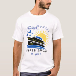 Camiseta Viagem de navio de cruzeiro personalizada fofa par