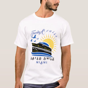 Camiseta Viagem de navio de cruzeiro personalizada fofa par