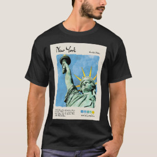 Camiseta Viagem de New York Vintage Watercolor