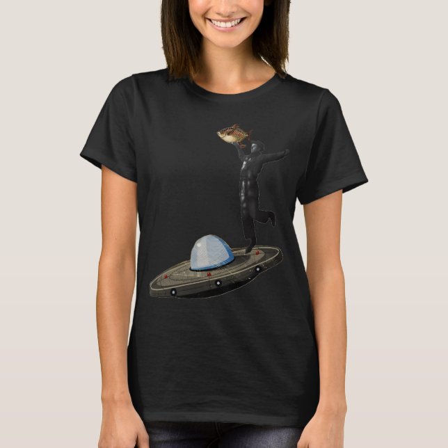 Camiseta viagem de OVNI (Frente)