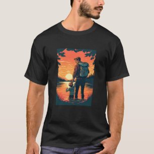 Camiseta Viagem de pesca no lago pai e filho aventura no la