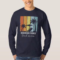Viagem de Praia Retrô Personalizada Azul Marinho M