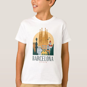 Camiseta viagem de presente de Barcelona Espanha de Espanho