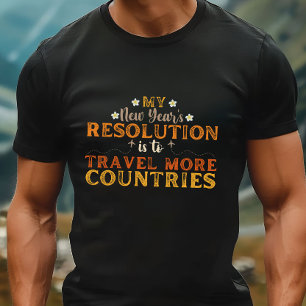 Camiseta Viagem de Resolução de Ano Novo