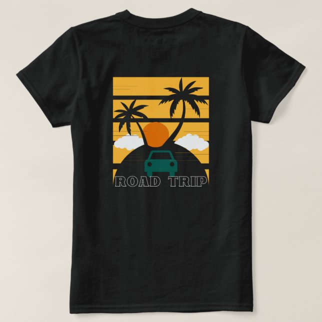 Camiseta Viagem de Reunião da Família de trás e frente (Verso do Design)