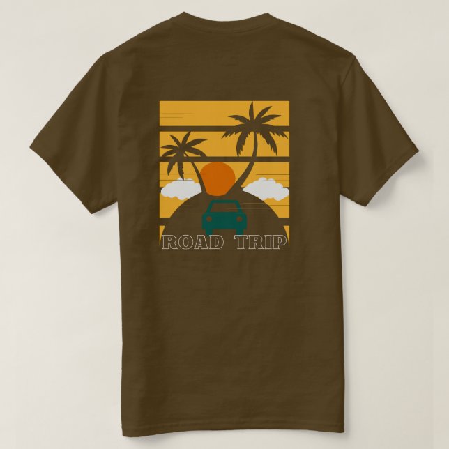 Camiseta Viagem de Reunião da Família de trás e frente (Verso do Design)