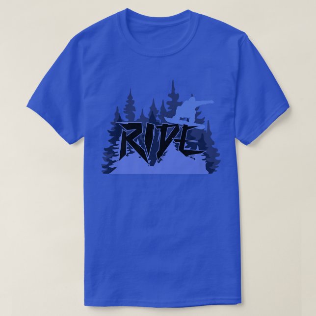 Camiseta Viagem de Snowboard Snowboard (Frente do Design)