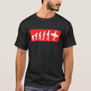 Camiseta Viagem de Surfe de Evolução do surf