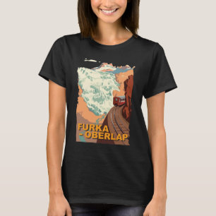 Camiseta Viagem de Trem Furka-Oberlap Alpes Suíços