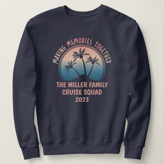 Camiseta Viagem de Verão de Férias Familiares Personalizada (Frente do Design)
