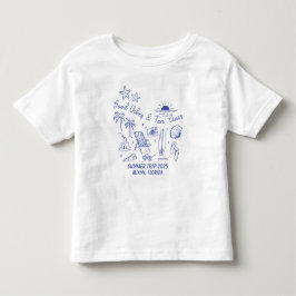 Camiseta Viagem de Verão Personalizada da Família na Praia 