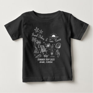 Camiseta Viagem de Verão Personalizada para a Praia da Famí