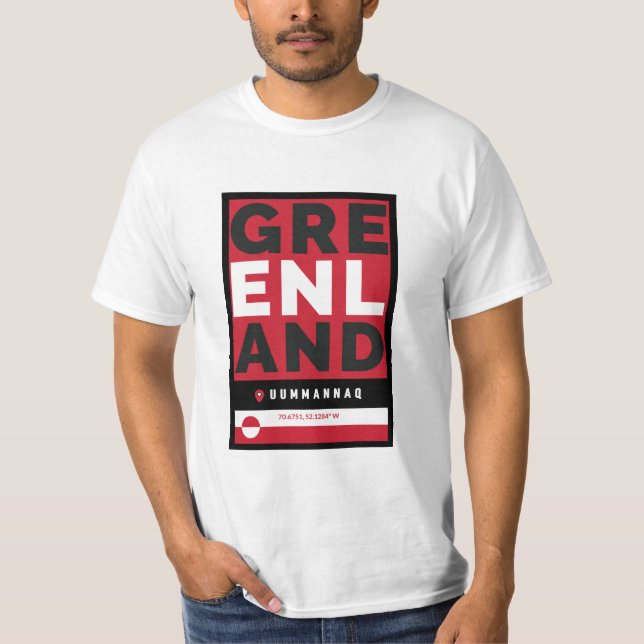 Camiseta Viagem do Ártico de Uummannaq da Groenlândia (Frente)