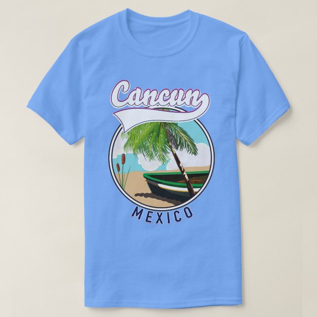 Camiseta Viagem do Cancun Mexico (Frente do Design)