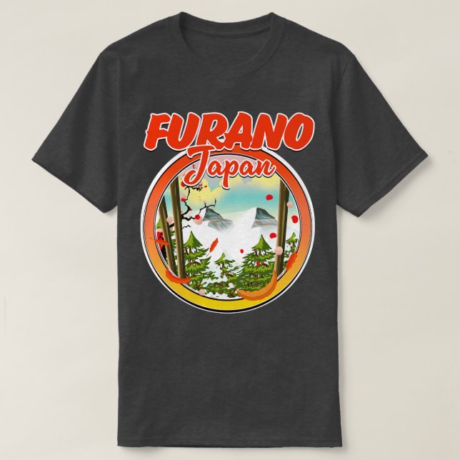 Camiseta Viagem do Furano Japão (Frente do Design)