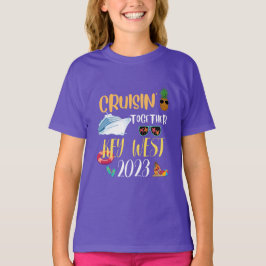 Camiseta viagem do Key West Cruise 2023 Family Friends Grou
